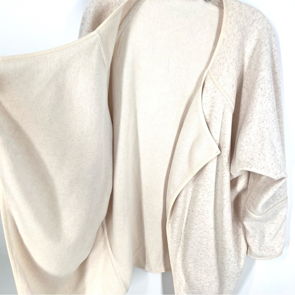 Athleta Cozy Karma Wrap Cardigan Sweater M Cream Oatmeal - Picture 8 of 12